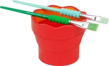Faber-Castell Pinselset 4er-Set 3 Haar- + 1 Borstenpinsel Softgriffstück